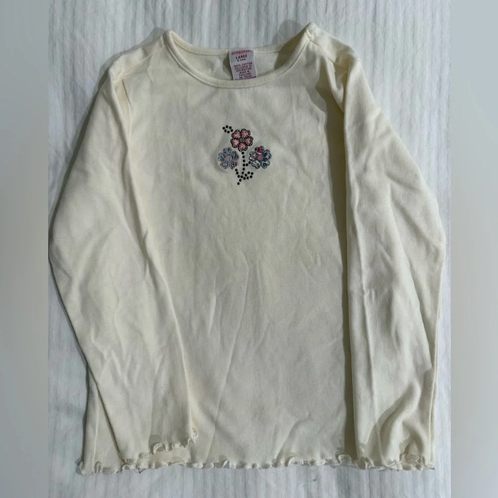Gymboree English garden lace up Corduroy Pants with matching outfit